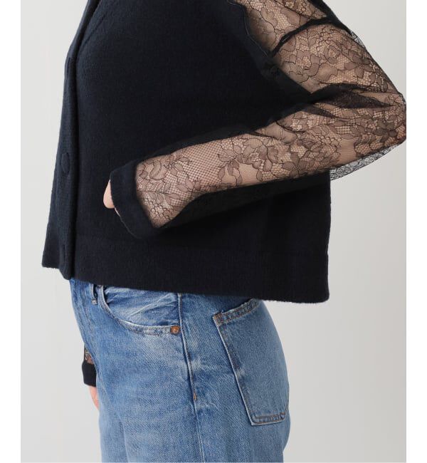 VERMEIL par iena「リバーレースニットカーデ」|カーディガン|