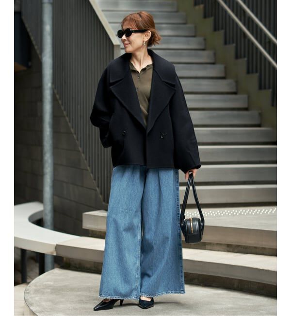 VERMEIL par iena「super120s ビッグショールリバーコート」|その他|