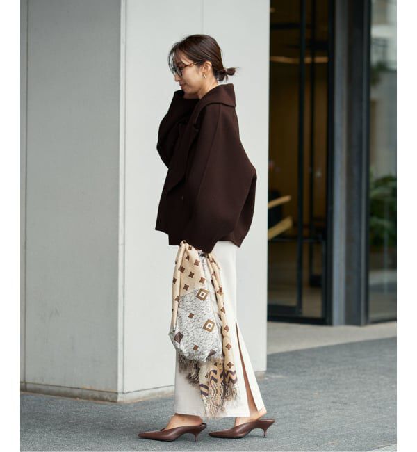 VERMEIL par iena「super120s ビッグショールリバーコート」|その他|