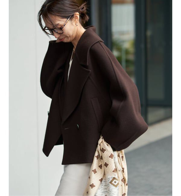 VERMEIL par iena「super120s ビッグショールリバーコート」|その他|