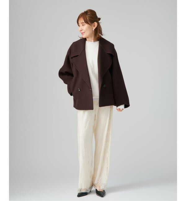 VERMEIL par iena「super120s ビッグショールリバーコート」|その他|