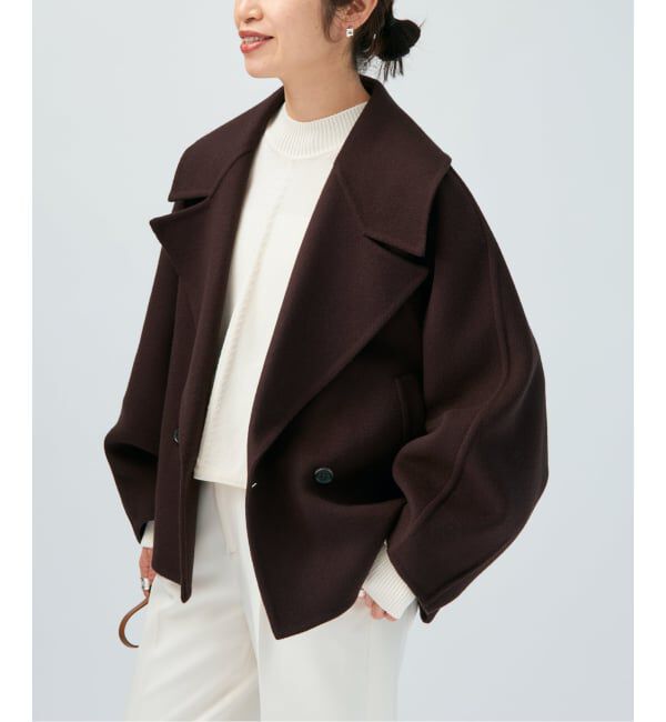 VERMEIL par iena「super120s ビッグショールリバーコート」|その他|