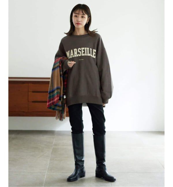 SLOBE IENA「《WEB限定/追加2》MARSEILLE ロゴスウェット」|スウェット・ジャージ|