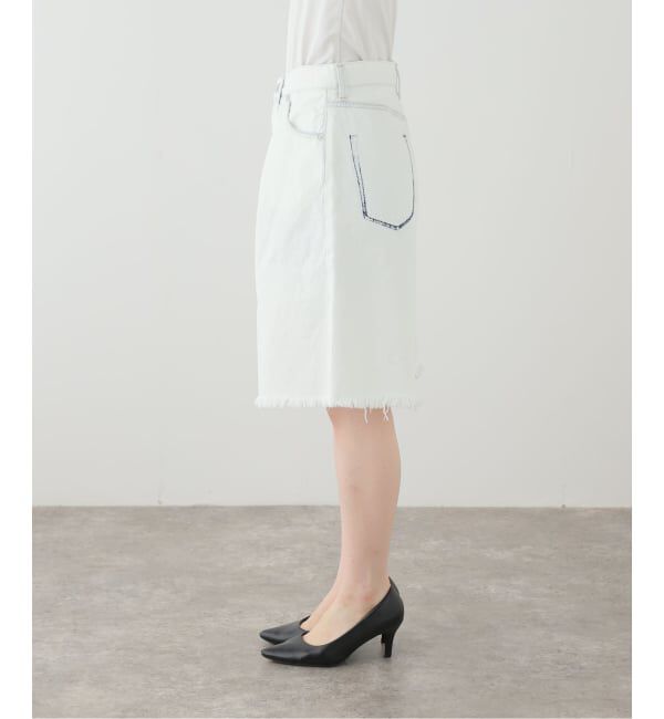 IENA LA BOUCLE「CURRENTAGE/カレンテージ ブリーチ ショートデニム A2561FP502」|デニム|