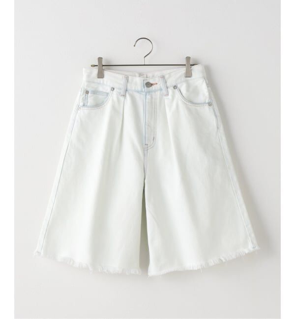 IENA LA BOUCLE「CURRENTAGE/カレンテージ ブリーチ ショートデニム A2561FP502」|デニム|