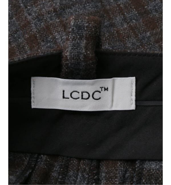 PULP「【Geek Office / ギークオフィス】LCDC TM / BELTED TAILORED TROUSERS_CHECKED」|スラックス|