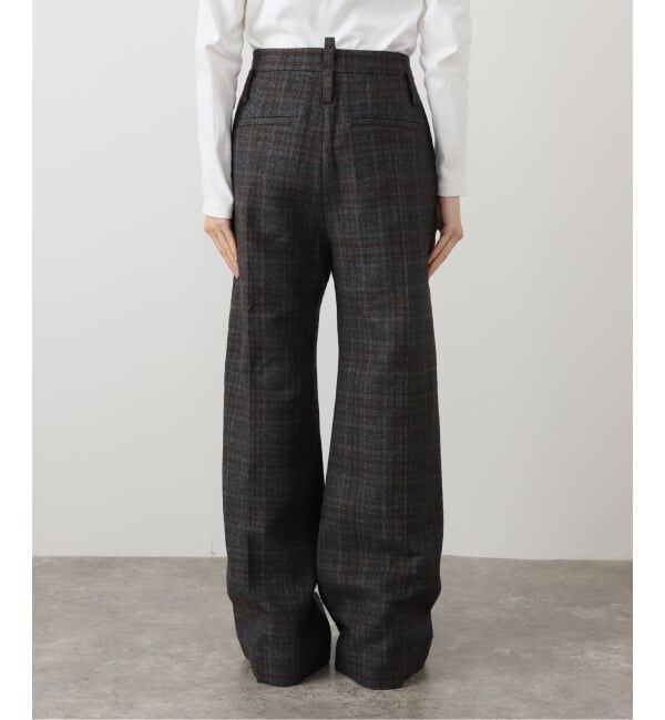 PULP「【Geek Office / ギークオフィス】LCDC TM / BELTED TAILORED TROUSERS_CHECKED」|スラックス|