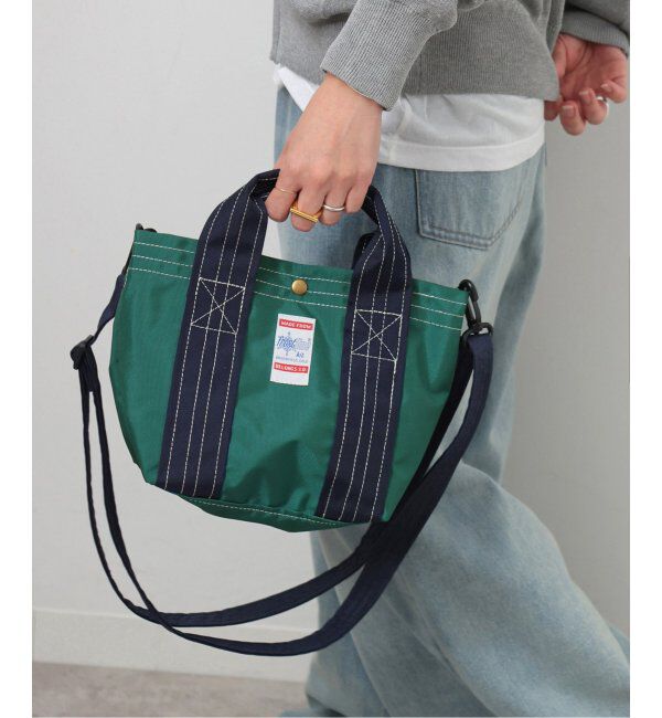 JOURNAL STANDARD relume「別注【FROST LINE/フロストライン】 2-TONE TOTE BAG MIDIUM：バッグ」|トートバッグ|ブルー A