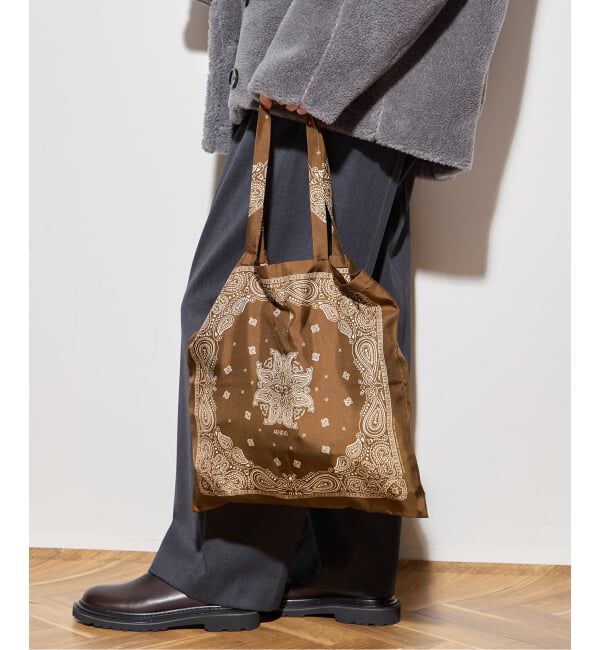 journal standard L'essage「《追加2》【AENEIS/エネス】 MINIMAL BANDANA SILK TOTE BAG：トートバッグ」|トートバッグ|