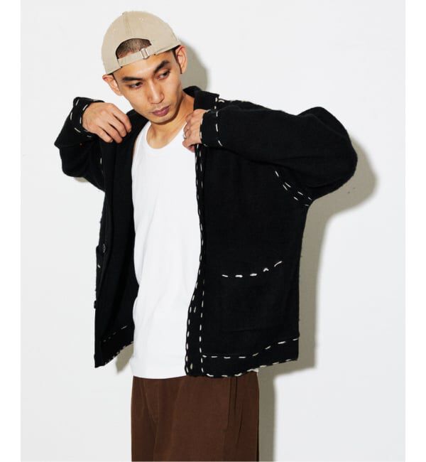 JOURNAL STANDARD「ハンド ステッチ ブラッシュド カーディガン」|カーディガン|