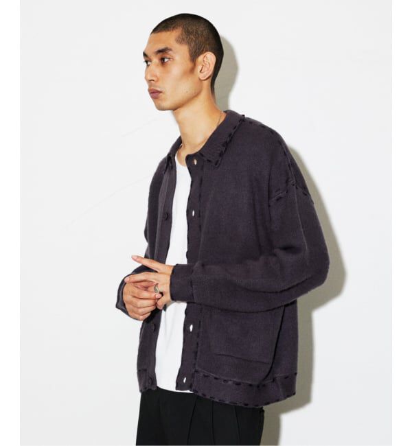 JOURNAL STANDARD「ハンド ステッチ ブラッシュド カーディガン」|カーディガン|