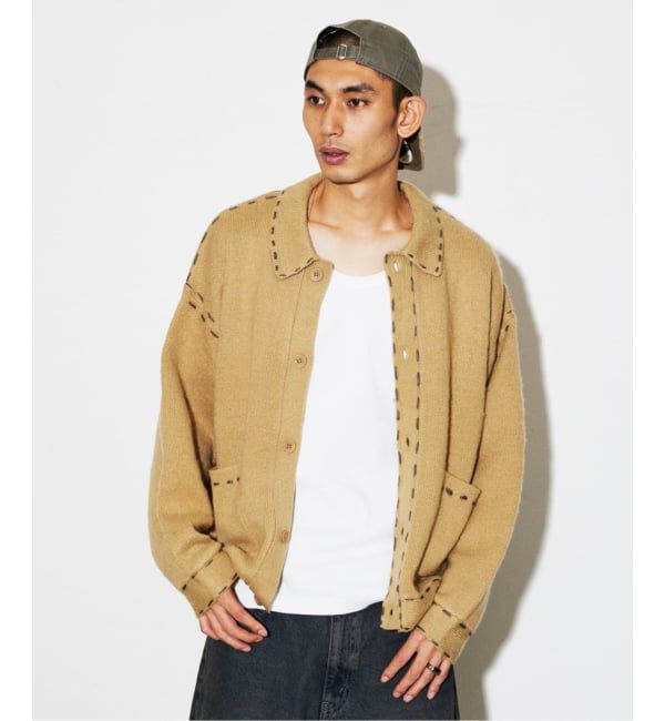 JOURNAL STANDARD「ハンド ステッチ ブラッシュド カーディガン」|カーディガン|