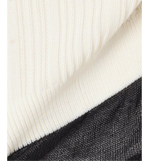 journal standard L'essage「【JANE SMITH】16G RIB HOOD CARDIGAN：ニットカーディガン」|カーディガン|