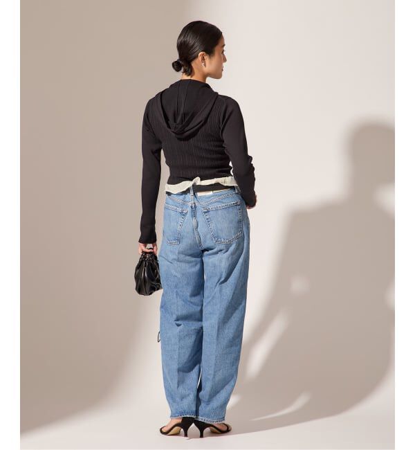 journal standard L'essage「【JANE SMITH】16G RIB HOOD CARDIGAN：ニットカーディガン」|カーディガン|