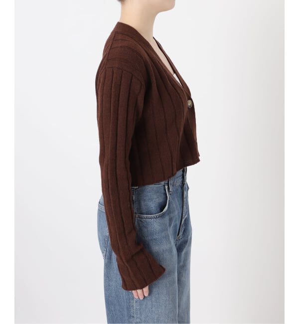 journal standard L'essage「ワイドRIBショートカーディガン」|カーディガン|