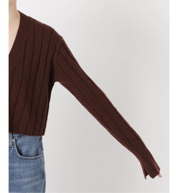 journal standard L'essage「ワイドRIBショートカーディガン」|カーディガン|