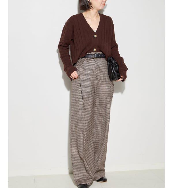 journal standard L'essage「ワイドRIBショートカーディガン」|カーディガン|