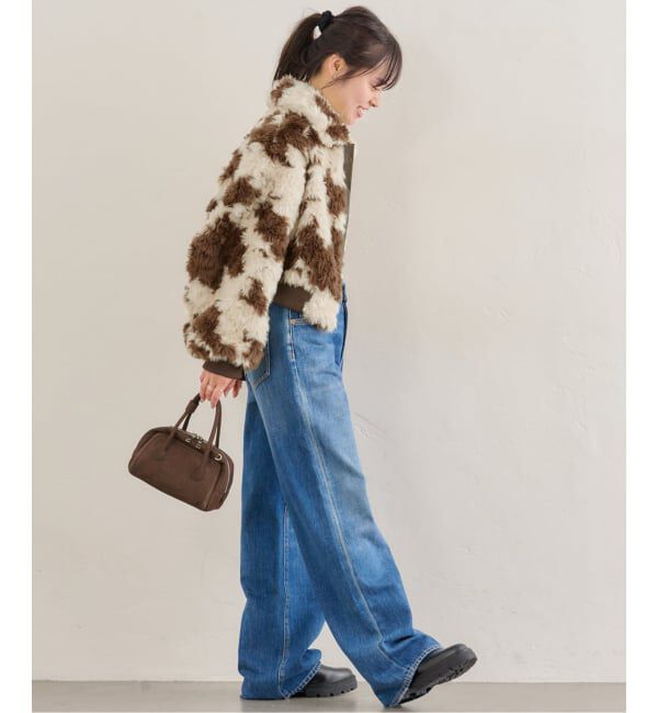 U by SPICK&SPAN「MOLLIOLLI/モリオリ GEGE AVIATOR CROPPED JUMPER」|その他|