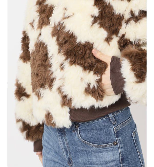 U by SPICK&SPAN「MOLLIOLLI/モリオリ GEGE AVIATOR CROPPED JUMPER」|その他|