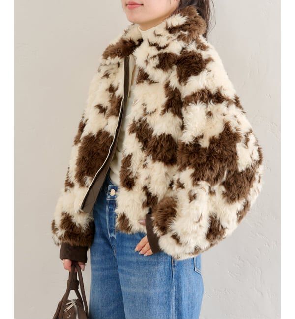 U by SPICK&SPAN「MOLLIOLLI/モリオリ GEGE AVIATOR CROPPED JUMPER」|その他|