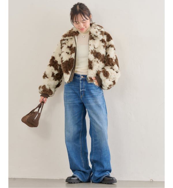 U by SPICK&SPAN「MOLLIOLLI/モリオリ GEGE AVIATOR CROPPED JUMPER」|その他|