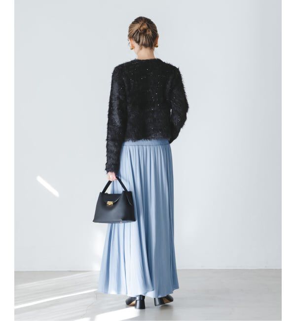 NOBLE「スパンコールシャギーニットカーディガン」|カーディガン|