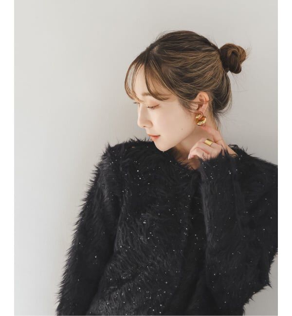 NOBLE「スパンコールシャギーニットカーディガン」|カーディガン|