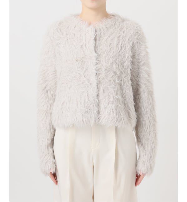 NOBLE「スパンコールシャギーニットカーディガン」|カーディガン|