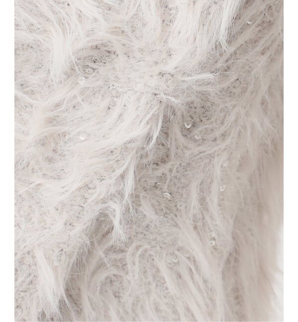 NOBLE「スパンコールシャギーニットカーディガン」|カーディガン|