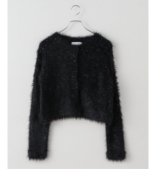 NOBLE「スパンコールシャギーニットカーディガン」|カーディガン|