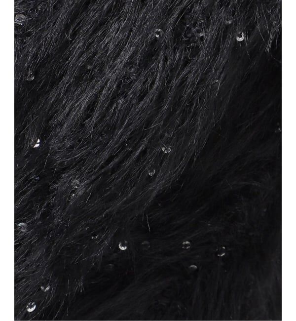 NOBLE「スパンコールシャギーニットカーディガン」|カーディガン|