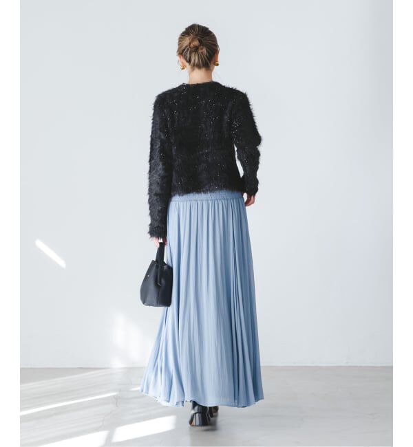 NOBLE「スパンコールシャギーニットカーディガン」|カーディガン|