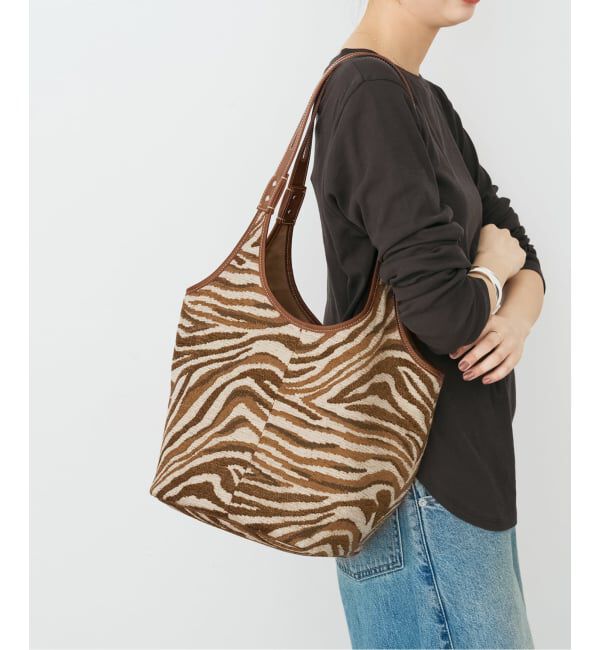 Spick and Span「《一部店舗+WEB限定》A VACATION/ア ヴァケーション TENT ZEBRA/A」|トートバッグ|