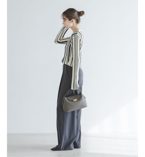 NOBLE「パターンニットストライプカーディガン」|カーディガン|