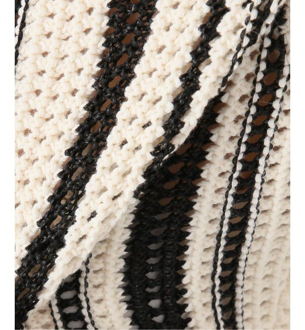 NOBLE「パターンニットストライプカーディガン」|カーディガン|