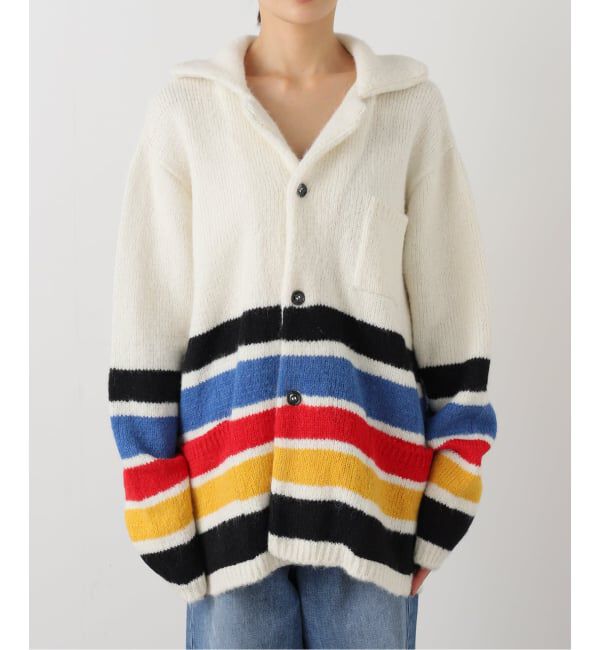 FRAMeWORK「MONITALY/モニタリー shaggy italian jail ジャケット」|カーディガン|