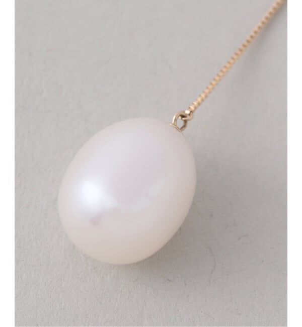 Lilas by Spick&Span「《WEB限定》ドロップパールYチェーンネックレス K10」|ネックレス|