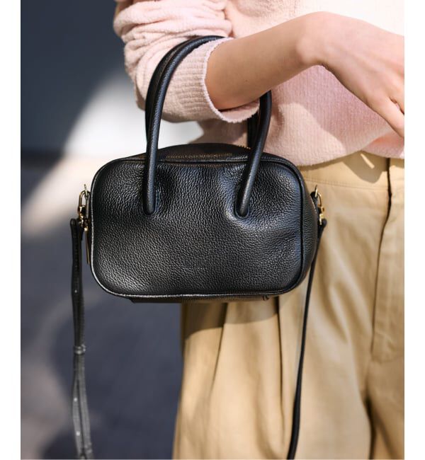 FRAMeWORK「MOFIORA / モフィオラ BOX MINI with strap バッグ」|ショルダー・メッセンジャー|ブラック