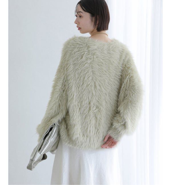  「【洗える】フェザーヤーンカーディガン」|カーディガン|