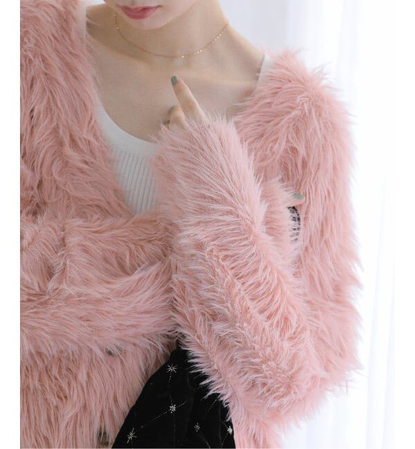  「【洗える】フェザーヤーンカーディガン」|カーディガン|