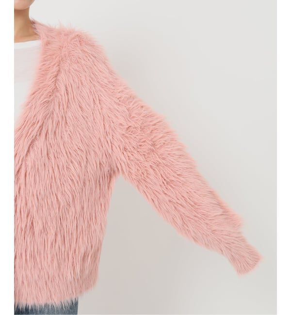  「【洗える】フェザーヤーンカーディガン」|カーディガン|