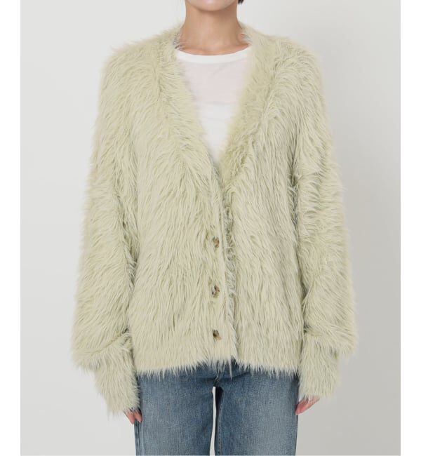  「【洗える】フェザーヤーンカーディガン」|カーディガン|