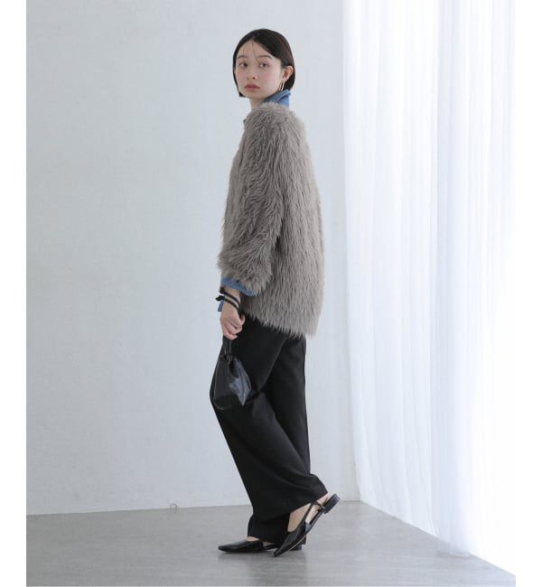  「【洗える】フェザーヤーンカーディガン」|カーディガン|