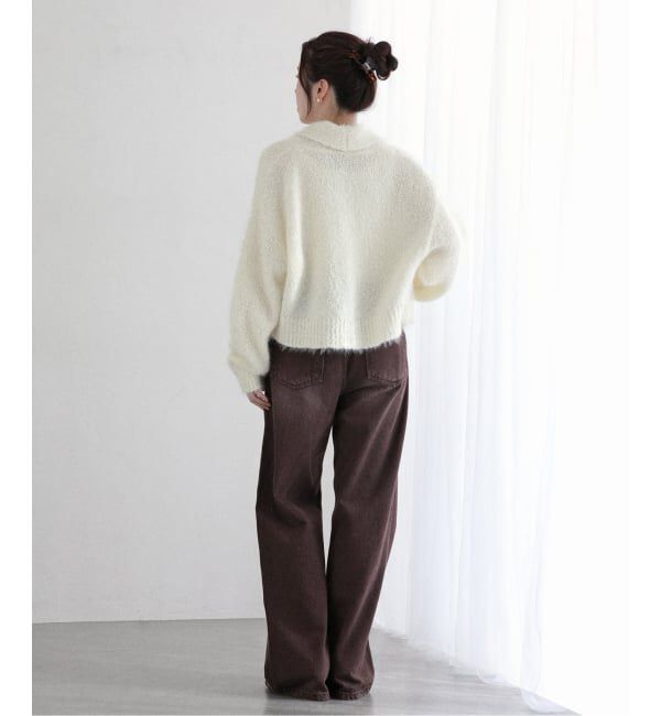  「【洗える】ポップヤーンボレロカーディガン」|カーディガン|