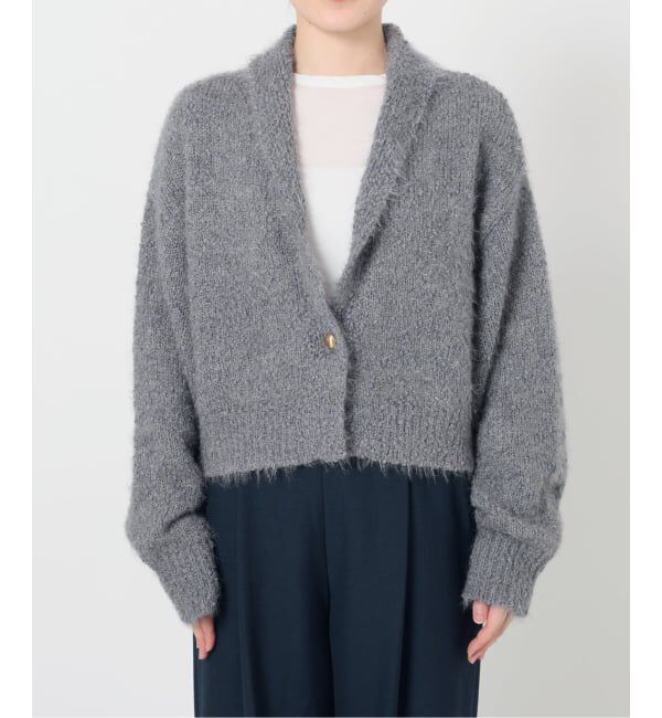  「【洗える】ポップヤーンボレロカーディガン」|カーディガン|