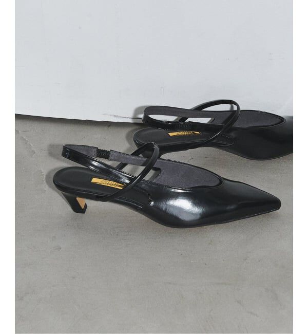 GRISE「《予約》GRISE4cmポインテッドUカットストラップスリングバック」|パンプス|