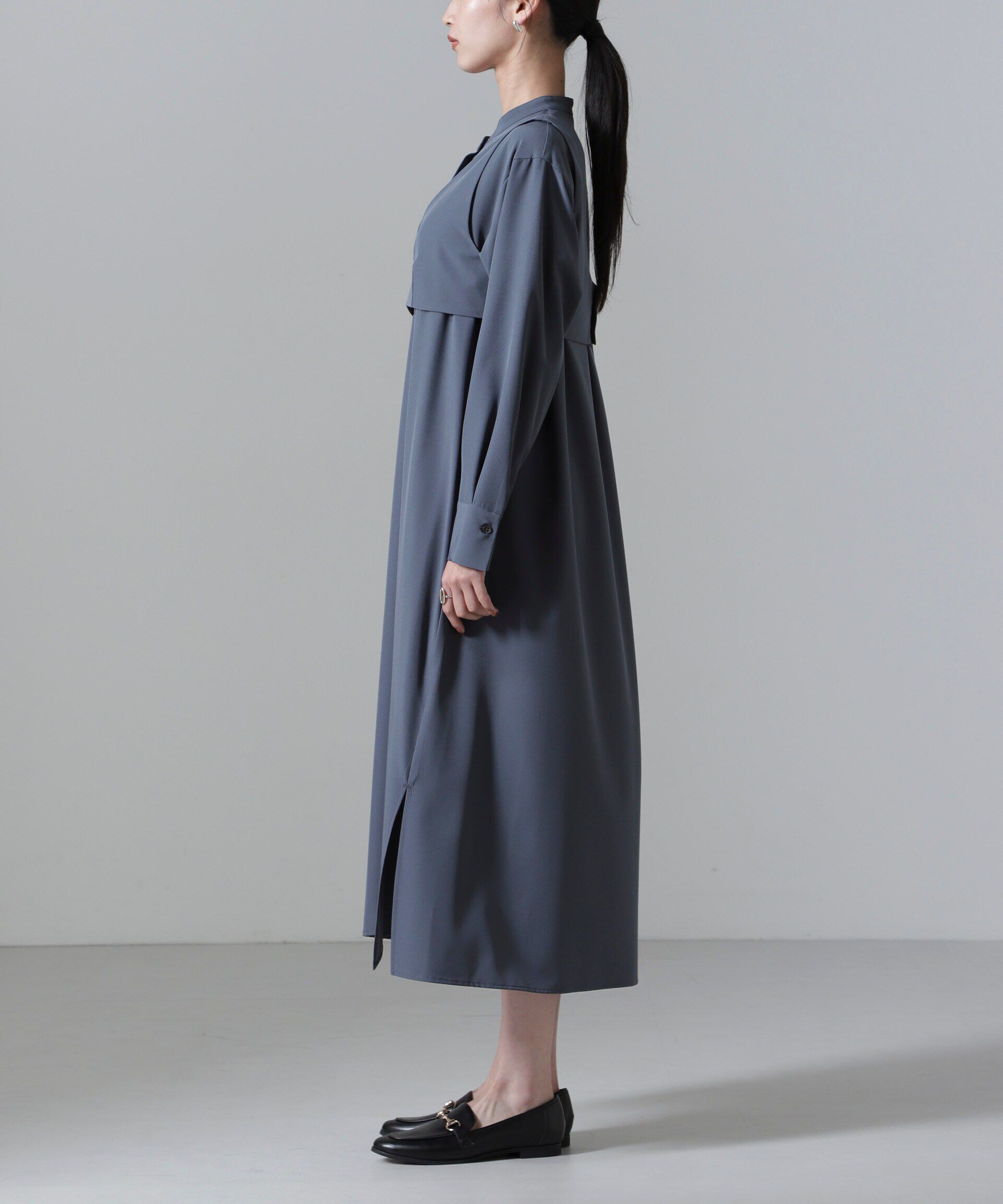 nano･universe「ビスチェセットシャツワンピース」|ワンピース|