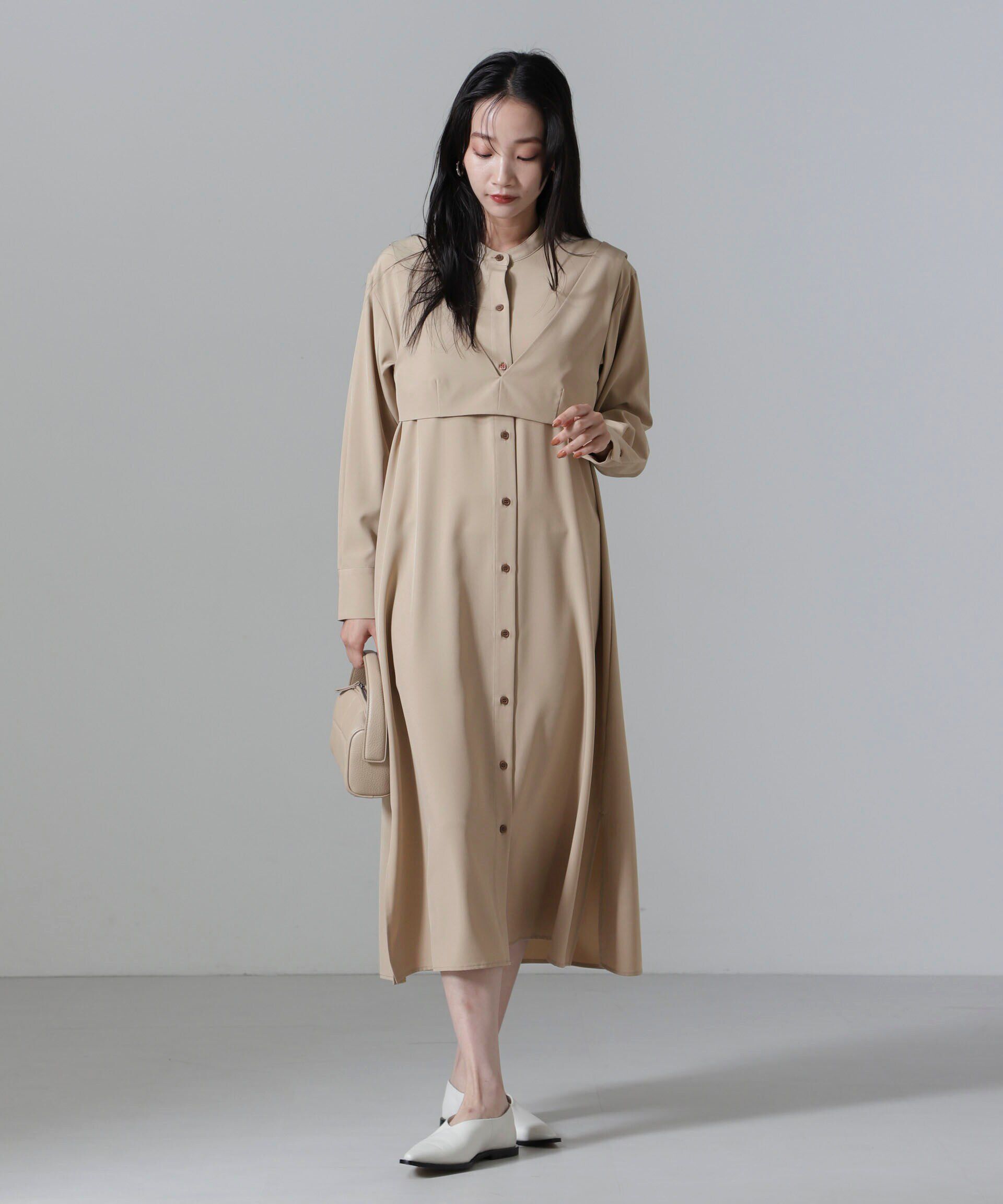 nano･universe「ビスチェセットシャツワンピース」|ワンピース|