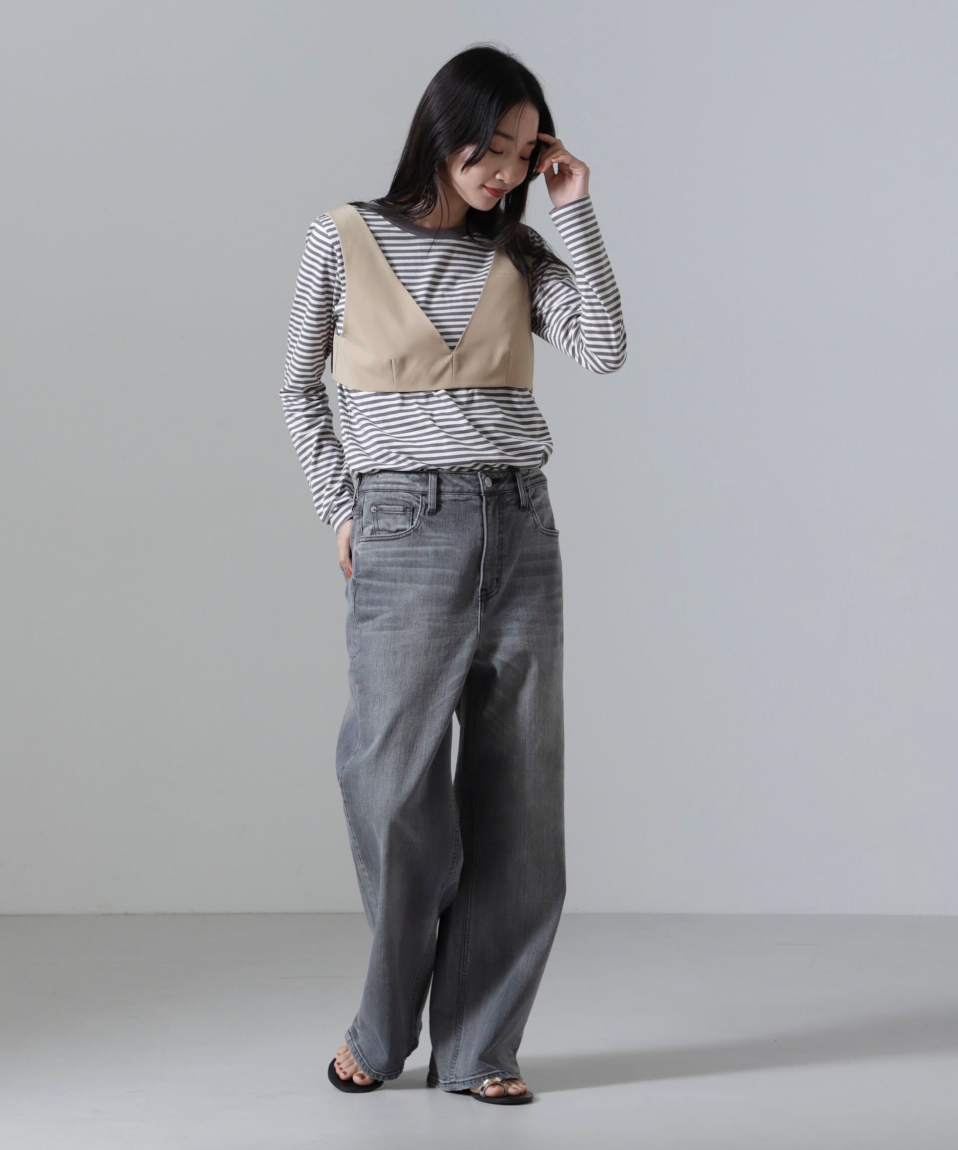 nano･universe「ビスチェセットシャツワンピース」|ワンピース|