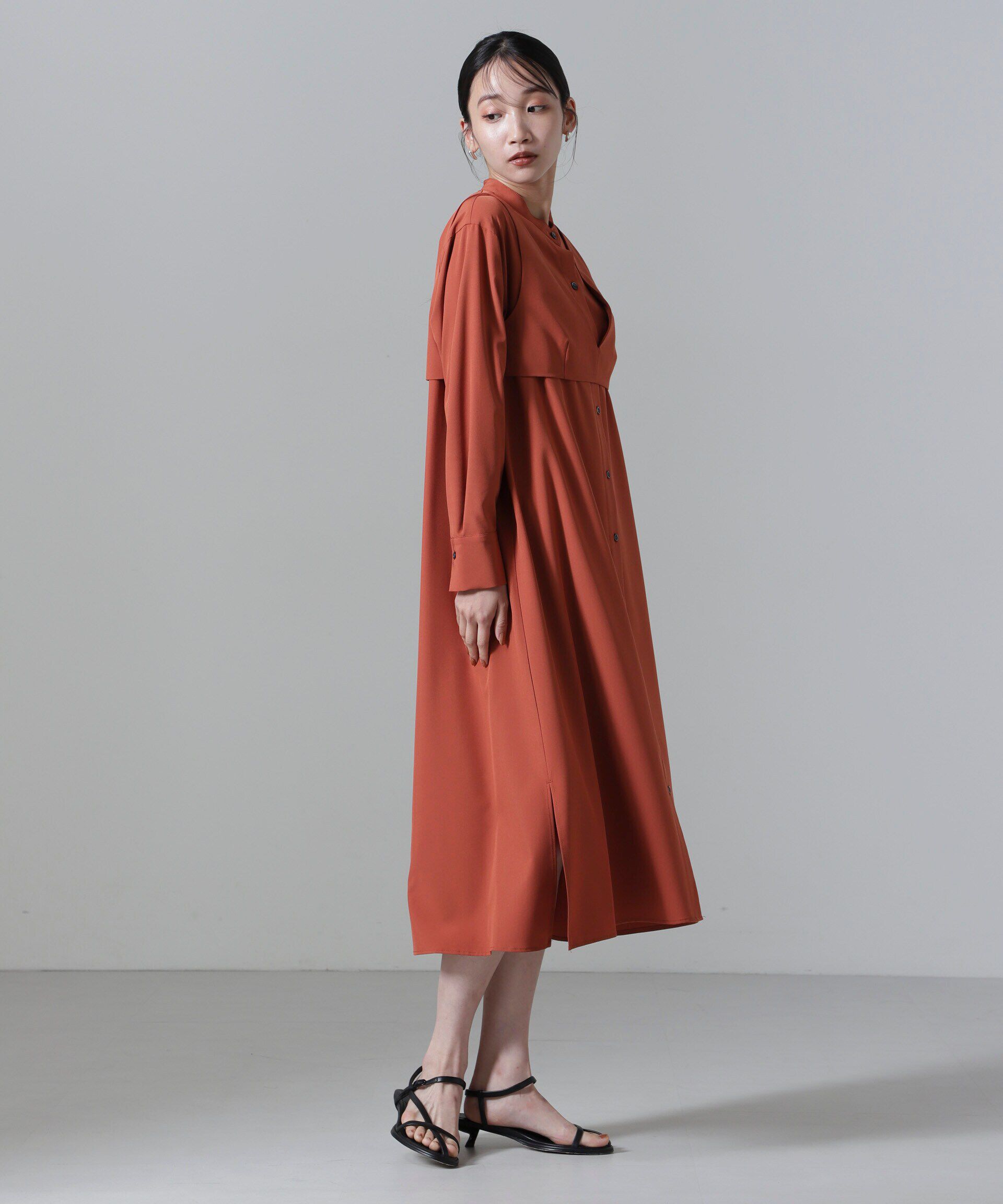 nano･universe「ビスチェセットシャツワンピース」|ワンピース|